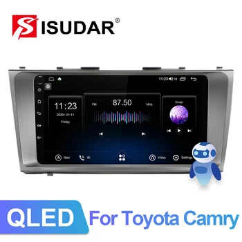 ISUDAR V72 autorádia Pre Toyota Camry 7 XV 40 2006-2011 Android 10 Autoradio Multimédiá GPS DVR Kamera 6GB RAM 4G QLED 8 JADRO