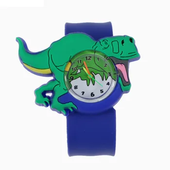 24 Zvierat Rodiny Cartoon Deti pozerajú Mávanie Popruh Dinosaura Krokodíla Jednorožec Tvary Deti Hodinky pre Chlapcov, Dievčatá Darček Hodiny