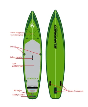 Nafukovacie Surf Postaviť SUP pádlo doska iSUP Surf Všetky Kola 2019 Sezóny SURFREN 365i Szie365*81*15 cm Surfovanie kajak čln