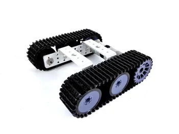 T101P mini Cisternové vozidlo,Hliníkový Podvozok/Rám/Konštrukcia,plastové kolesá,Pre robot vzdelávania,úprava,DIY, tank model vyučovania demo