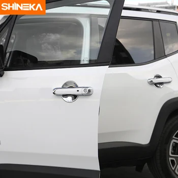 SHINEKA Auto Styling Dverí Rukoväť Miska Dekoratívny Kryt Výbava Rám Pásy Nálepka pre Jeep Renegade-2016 Auto Príslušenstvo