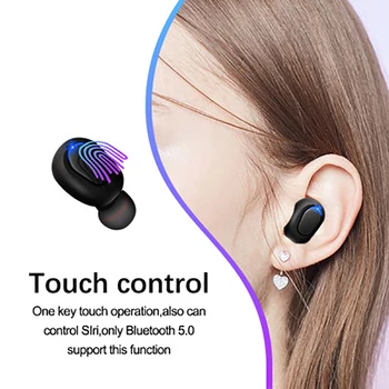 Bezdrôtové Slúchadlá Bluetooth TWS Touch Ovládania S Mikrofónom Športové Headset Hluku Zrušiť Mini Slúchadlo headset
