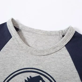 Baby Boy Cartoon Dinosaura tričko 2021 Jar Deti Oblečenie Bežné Batoľa Dievča Základné Topy t shirt Long Sleeve t-shirt podpora