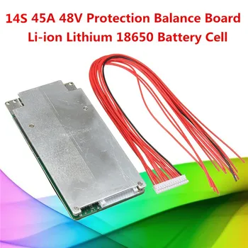 1PC 14S 45A 48V Li-ion Lítia 18650 Batérie Bunky BMS PCB Ochrany Rovnováhu Integrované Obvody Rady