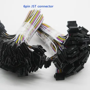 10 Párov/pack 6pin konektor JST 15 cm kábel Muţi a Ţeny zástrčky a zásuvky pripojenie SM Kábel Drôt pre 6 Pin RGB CCT LED Pásy
