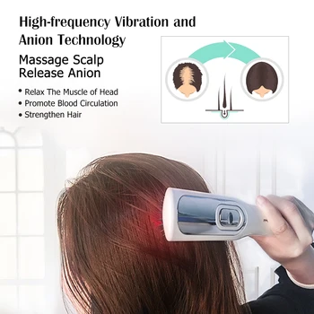 Rast Vlasov Masáž Špirála Infračervené Vibrácií Laser Masér Proti Vypadávaniu Vlasov Terapie, Liečebnej Starostlivosti, Zariadenia Vlasov Kefa Produkt