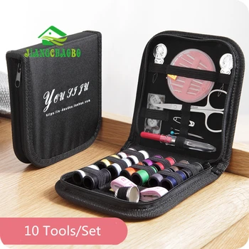 JiangChaoBo 10Pcs/Set Prenosný Šijací Súpravy Domáce Šitie Tools 10 Kusov Nastaviť Manuálne Drôt Box Ihlu na Šitie Box