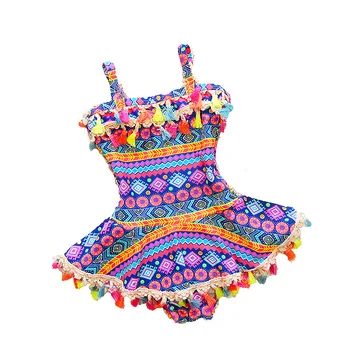 2020 Strapec Dieťa Dievča Oblečenie jednodielne detské Plavky pre Dievčatá Tlač Krásne Deti Plavky, Letné Kúpanie plážové oblečenie