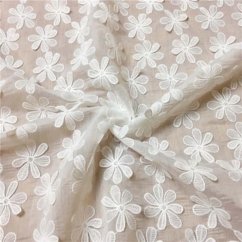 3D Nášivka hodvábny šifón čipky, výšivky, tkaniny pre shirt dress afriky bazin riche getzner tissu telas por metro patchwork stof