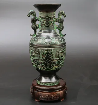 Dva tigre hrniec ozdobné bronzové výrobky antických váza súčasnej domácnosti, ozdoby, potreby pre umeleckých remeselníkov