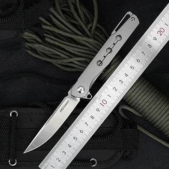 NOVÝ skladací čepeľ noža AUS-8 titán vrecku hunt nože taktické plutvy vonkajšie prežitie malých záchranu darček k DEMOKRATICKÉMU občianstvu nástroj nôž