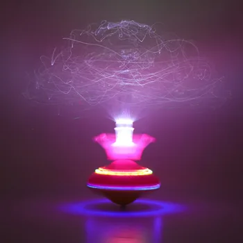 Nový Hot-Predaj Zábavnej UFO Svetlo Hračka Flash Koruny Vlákniny Elektrické Flash Hudbu Gyro detské Hračky Darček