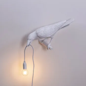 Autor Vták Lampa LED nástenné svietidlo s zapojte kábel Obývacia Izba, nočné Svetlá Uličkou Reštaurácia Domova Vták Nástenné svietidlo Fixtur
