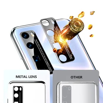 Magnetické Sklo Kovové puzdro Na Huawei Honor 30 30-tych rokov P30 P40 Objektív Fotoaparátu Chrániť Dvojité Sklo Kryt Na Huawei Mate 30 20 Pro