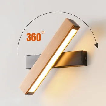 Spálne z masívu Nástenné Svietidlo Moderného Jednoduché LED Akryl 360 stupňov otočiť Interiérové Dekorácie, Lampy, Svietidlá Reštaurácia Svetlo