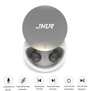 JHUR TWS Mini Bluetooth Slúchadlá, ktoré sú Neviditeľné v uchu Športové 5.0 Bluetooth Stereo Slúchadlá Pravda, Bezdrôtové Slúchadlo s Nabíjanie Prípade