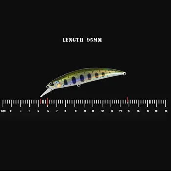Lubit realis jerkbait 95 mm 15 g Wobblers ryuki 95 pevného návnadu Minnow Japonsko potopenie návnad bass fishing lure pre lov šťuky