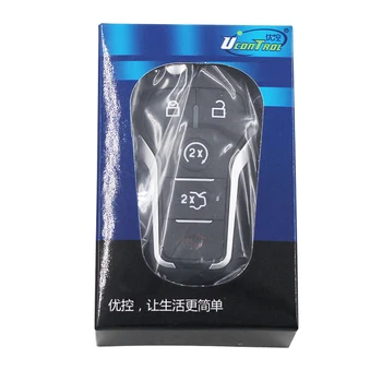 Upravený Skladacie flip Smart Remote Tlačidlo 4+1/5 Tlačidlo Flip Kompletný Kľúč 433MHZ 4D60 Čip Pre Ford Mondeo Uncut FO21 Čepeľ