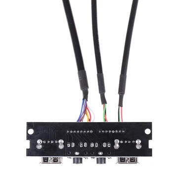 Nové PC Počítač Prípade PCB Predný Panel USB 2.0 Audio Port Mic Kábel prepojovací Kábel Doska