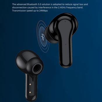 NAK PRO LED Displej Bezdrôtové Bluetooth Slúchadlá TWS Bluetooth 5.0 Stlačte Ovládací Športové Slúchadlá