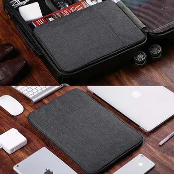 Nový Hard Shell PVC Notebooku puzdro pre Apple MacBook Air Pro Retina 11 12 13 15 Palcový + Kryt Klávesnice + Taška na Prenosný počítač s Vrecku