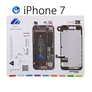 11PCS Magnetické Skrutka Podložka pre iPhone 4,4 s,5,5 c,5s,6,6 Plus,6s 6s Plus,7,7 Plus Profesionálnym Sprievodcom Pad Mobilný Telefón Oprava Nástrojov