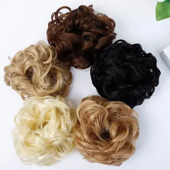 Xnaira Vlasy, Krátky Chvost, Chignons Vlasy Tepelne Odolných Syntetických Vlasov Lano Prírodné Falošné Vlasy Buchta Kučeravé Clip In Predlžovanie Vlasov