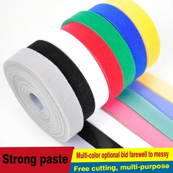 5 M/roll Magic pracky nylon kábel kravatu Šírka 3 cm drôtu riadenia zväzkovače 6 farieb na výber z DIY