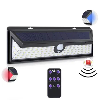 92LED Slnečné Svetlo Senzora Pohybu, Diaľkové Ovládanie PIR Alarm, Solárne Lampy, Záhradné Solárne Nástenné Vonkajšie Osvetlenie