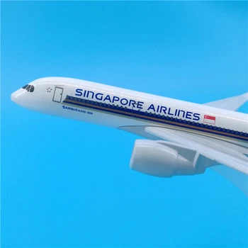 16 cm Lietadlo Model Singapore Airlines Airbus A350 Simulácia Kovové Diecast Zliatiny Rovine Deti Hračky