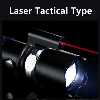 Lov Pochodeň Svetla Laserová Bodka Pohľad Rozsah Taktická Baterka LED Baterkou Tlakový Spínač Namontujte na Lov Rybolov Detektor