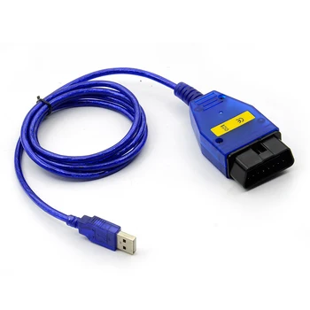 INPA Kompatibilný USB OBD2 rozhranie Prešiel Funkciu Podporuje K-Line Protokoly Pre BMW INPA K+DCAN FTDI FT232RQ Biela/Modrá Farba