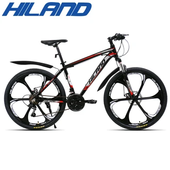 HILAND 26 Palcové Ocele Rám MTB 21 Rýchlostný bicykel Horský Bicykel, bicykel s SAIGUAN Shifter a Dvojité Kotúčové Brzdy