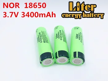 Liter energie batérie 1PCS originálne 18650 3,7 V 3400MAH batérie NOR18650B lítium-iónová Rechargebale batérie pre tablet pc