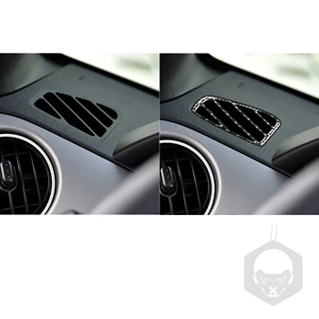 Pre Mazda MX-5 Miata 2009-Uhlíkových Vlákien Interiér, prístrojová doska Defogger Air Vent Rám Nálepky MX5 NC Roadster Auto Príslušenstvo