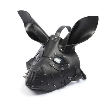 Unisex PU Kožené Steampunk Halloween Masky Nity Gotický Bunny Dievča Anime Cosplay Party Nity Maska Strany Priazeň