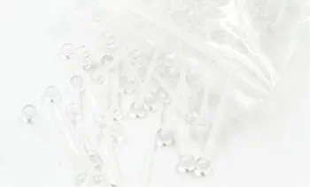 100ks Piercing Šperkov - UV Flexibilné Dlho Bar barbells Držiak na Spanie Piercing Priemyselná 1 Bar.6x38x5/5mm Ucho Helix