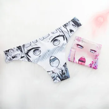 Sexy Jednotné Pokušenie Dámske Spodné Prádlo, Spodná Bielizeň, Nohavičky Anime Orgazmus Výraz Kawaii Kostým Japonský Vytlačené Erotické Oblečenie