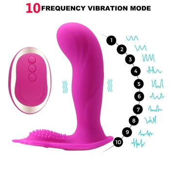 Bezdrôtové Diaľkové Ovládanie Motýľ Neviditeľné Prenosné Vibračné Nohavičky pre Ženy 10 Režim Stimulácie Klitorisu Masér Hry Hračka