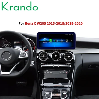 Krando Android 10 8 Core 4+64 G Car audio navigácia multimediálne pre Mercedes Benz C W204 C180 C200 C220-2018 carpaly GPS