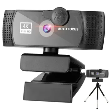 Kamera 1080P Full HD Webová Kamera 4K Konferencie PC Kamera, automatické Zaostrovanie Objektívu, 8MP Kamera, USB 2.0, Web Kameru S Mikrofónom sa Vzťahuje ochrana Osobných údajov