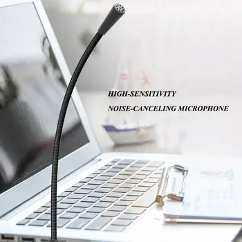Všesmerového Mikrofón s Vysokou Citlivosťou, USB, Mic pre Desktop PC/Notebook/Počítač/Notebook Príslušenstvo