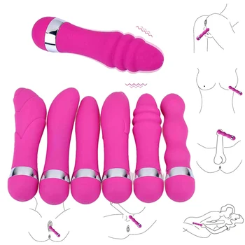Dildo Vibrátory stimulátor klitorisu čarovná palička stick Vaginálne Masáž Masturbator G Mieste Bullet Vibrátor Sexuálne Hračky Pre Ženy
