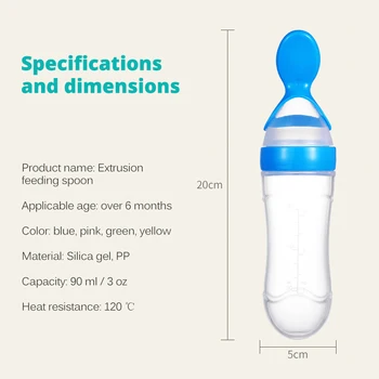 Detská Fľaša na Kŕmenie Lyžice Mlieka Fľaša Baby Školenia Feeder Doplnok stravy, Potravín, krmív Lyžice dieťa gadgets BPA Free