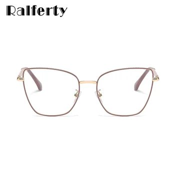 Ralferty Retro dámske Okuliare, Rám Pre Krátkozrakosť Predpis Anti Modré Okuliare Dekoratívne Kovový Rám Okuliare lunette oculos