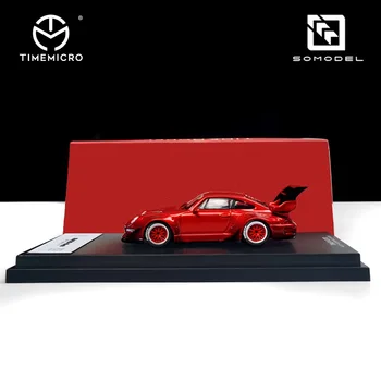 TimeMicro 1:64 RWB993 Candy Červené poschodové/GT Krídlo Diecast Model Auta