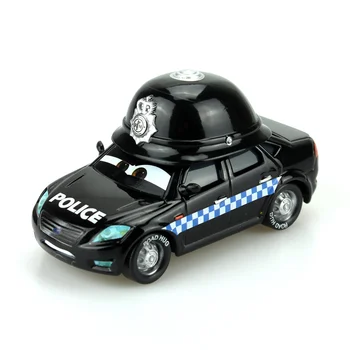 Pixar Cars Čiernu Značku Wheelsen Šedá UK Policajné Kovové Diecast autíčka 1:55 Voľné Model Zliatiny Auto Disney Kreslené Hračky Pre Deti,