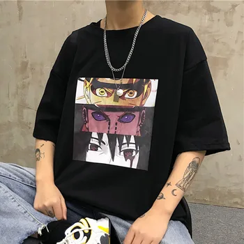 Harajuku Tričko Streetwear Mužov/Žien t-shirts 2020 Plus Veľkosť Krátky Rukáv Žena tshirts Bežné Naruto Tlač Zábavné Milovníkov Topy