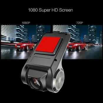 Anytek 1080P WIFI Dashcam Auto Skryté DVR Rekordér Radarový Detektor ADAS USB Detekcia Pohybu Noc Verzia Dash Cam Mini Registrátora