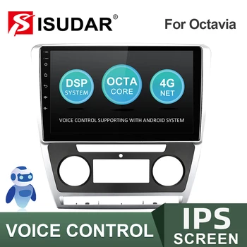 ISUDAR V57S autorádio Pre Škoda Octavia A5 2009 2010 2011 2012 2013 2 din Android Autoradio Multimédiá GPS Fotoaparát 2G RAM ROM 32 G